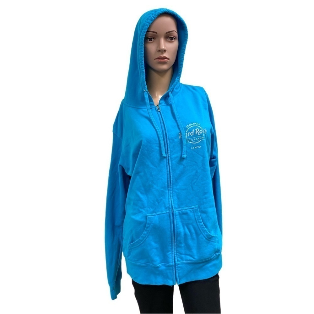 SEMINOLE Hard Rock TAMPA aqua Hoodie - XL